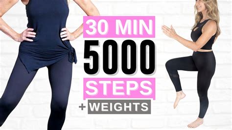 30 Minute 5000 Steps Indoor Walking Workout For Women Over 50 Youtube