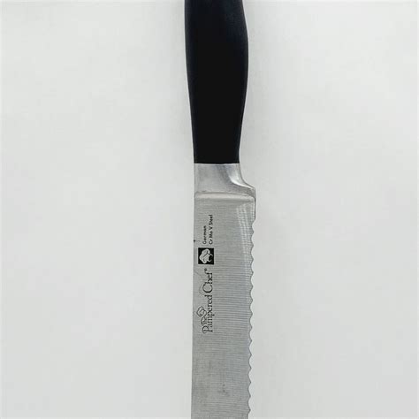 The Pampered Chef Serrated Bread Knife 15 Cr Mo V Steel German Kitchen