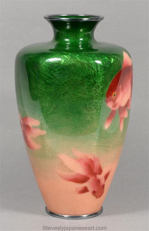 Japanese Cloisonne Enamel Vase Kumeno Teitaro Steve Sly Japanese Art