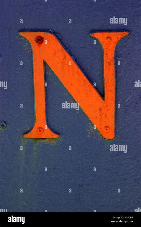 La Letra N Fotografía De Stock Alamy