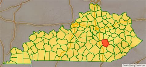 Map Of Jackson County Kentucky Địa Ốc Thông Thái