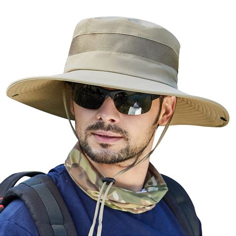 Fishing Hat Sun Hat For Men Wide Brim Sun Hat Adjustable Safari Hat