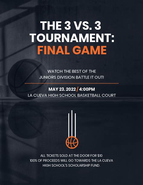Basketball Tournament Flyer Template