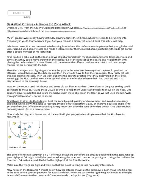 2 3 Zone Offense For Youth Basketball Teams Coachs Clipboard