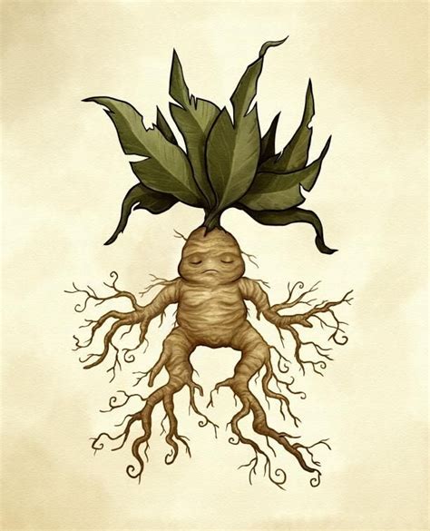 Mandrake Fine Art Print Nature Art Prints Harry Potter Art Drawings