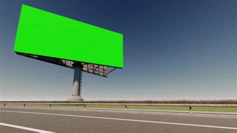 1570 Green Screen Billboard Videos Royalty Free Stock Green Screen