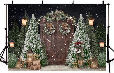 Mehofond 7x5ft Christmas Backdrop Winter Christmas Tree T Holiday