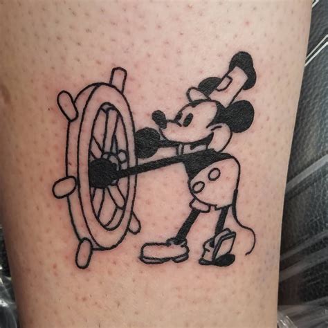 Tattoo and trading post offering quality professional tattooing along with locally made wares, hand. steamboat willie tattoo - Pesquisa Google em 2020