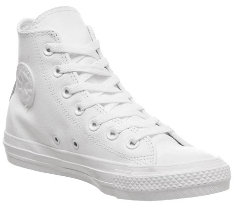 Converse All Star Hi Leather White Mono Unisex Sports