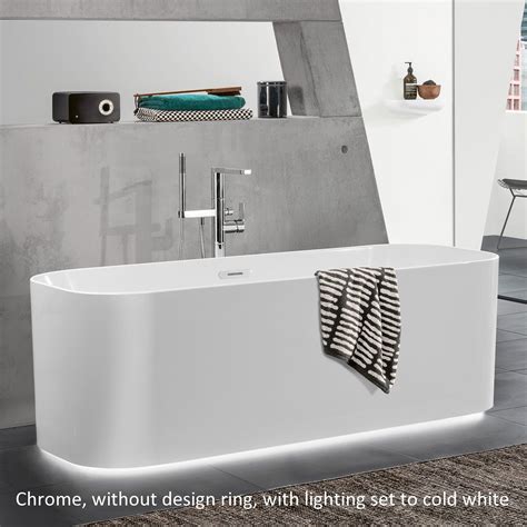 Villeroy And Boch Finion Illuminated Freestanding Bath Bathrooms Direct