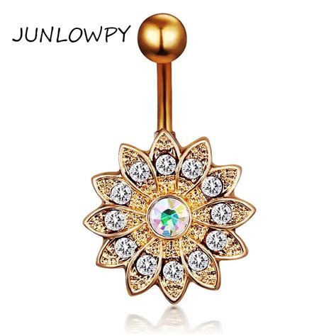 Buy Junlowpy Belly Bars Gold Silver Color 20pcs