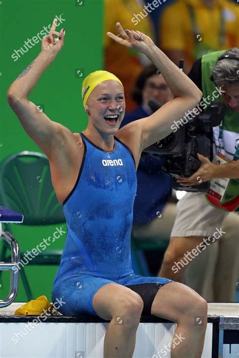 Sarah Sjostrom Breaks Womens 100m Butterfly Editorial Stock Photo