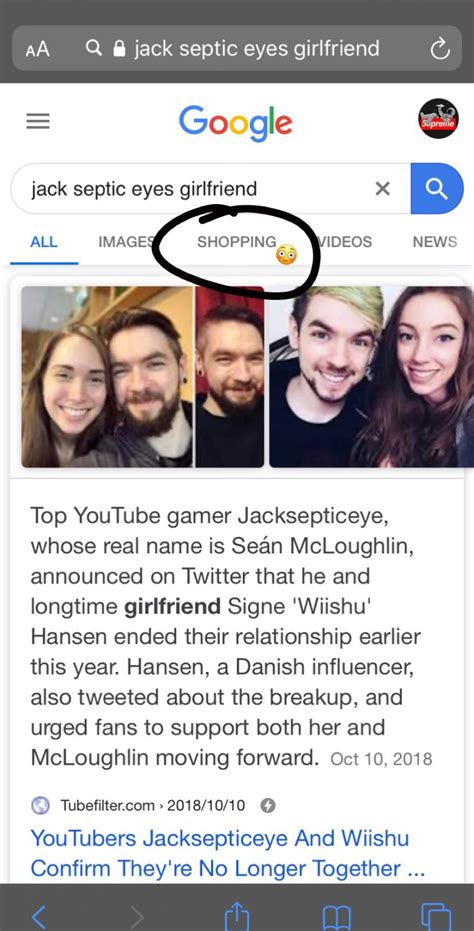 I Haven’t Seen Seáns Girlfriend So I Looked Her Up And I Saw This😳😂 R Jacksepticeye