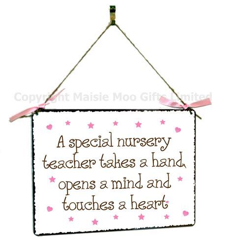 A Special Nursery Teacher Takes A Hand Opens A Heart And Etsy Uk