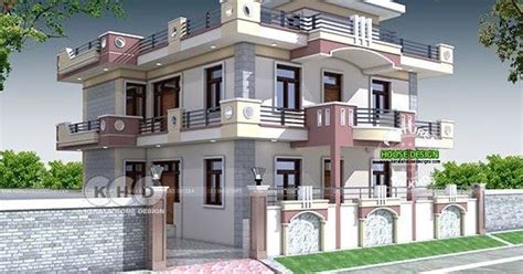 Highly Decorative 47x47 North Indian Home House Outer Design