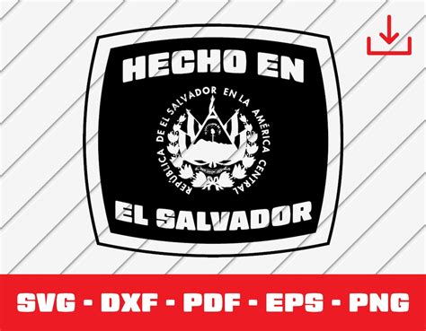 El Salvador Svg El Salvador Seal Svg Made In El Salvador Svg Hecho