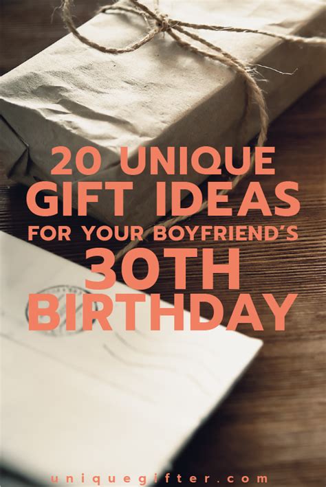 No longer in his 20's he has to officially 'man up', get sensible and look to making a future for him and his so surely he deserves some awesome gifts to ease him through this time! 20 Gift Ideas for Your Boyfriend's 30th Birthday | 30th ...