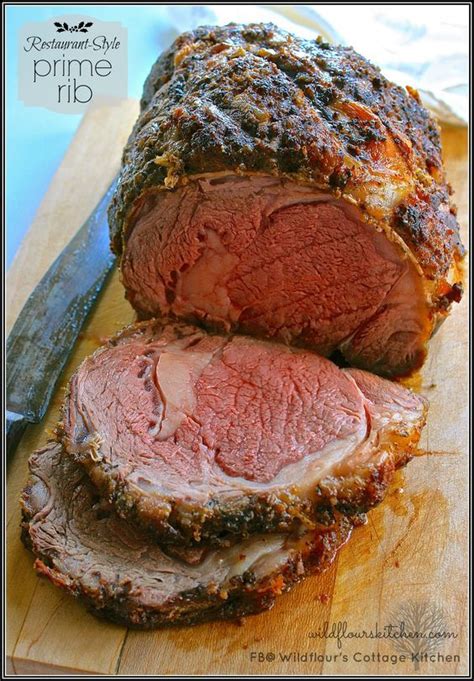 Prime rib roast is a tender cut of beef taken from the rib primal cut. Restaurant-Style Prime Rib | Recipe | Beef | Meat recipes ...