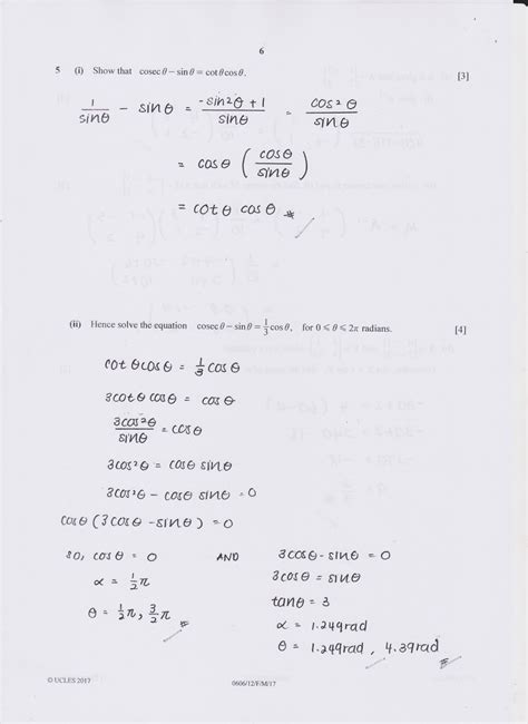 A paper in so cool, that even if you don�. IGCSE Add Maths Working Answers 0606/12 Paper 1 2017 ...