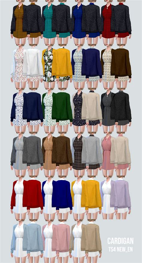 Image Sims 4 Dress With Cardigan Shirt Dress How To Make Clothes
