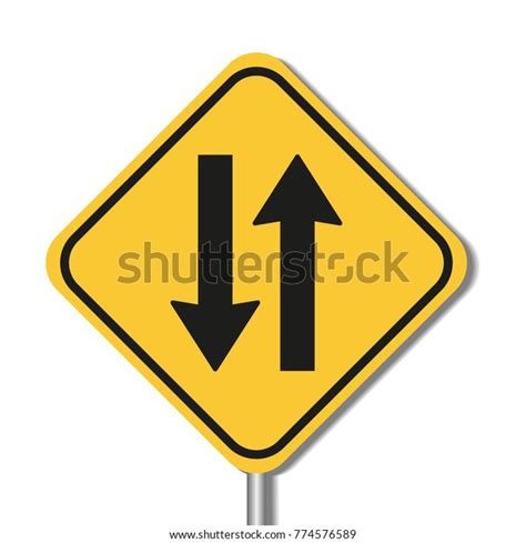 Two Way Street Sign Vector Design Stock Vector Royalty Free 774576589