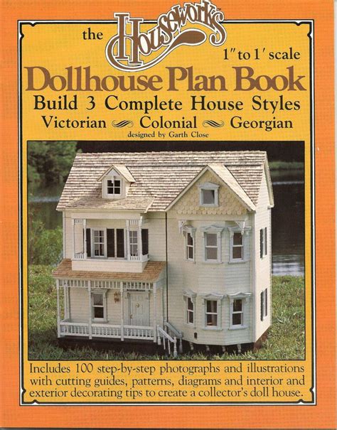 Dollhouse Miniature Plan Book 3 House Styles Victorian Colonial