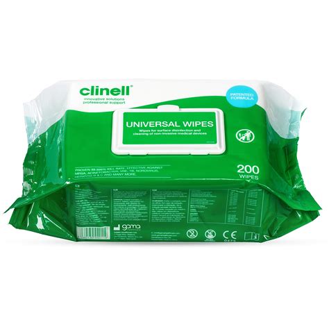 clinell wipes green pack 200