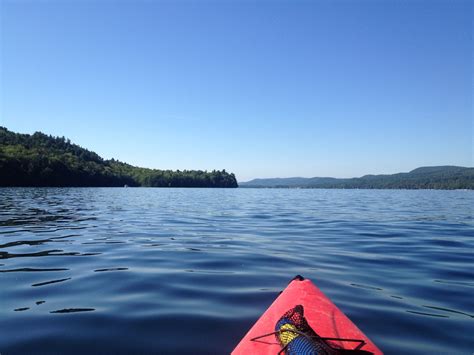 Kayaking On Northwest Bay Of Lake George Ny In The Adirondacks
