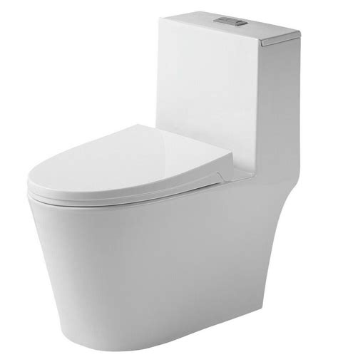One Piece Toilet Dual Flush Elongated Bowl Comfort