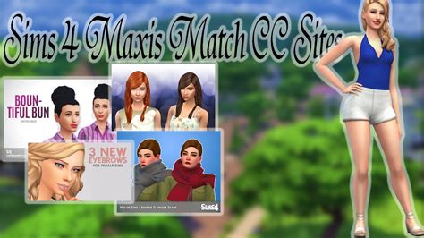 The Sims 4 Maxis Match Cc Sites Youtube