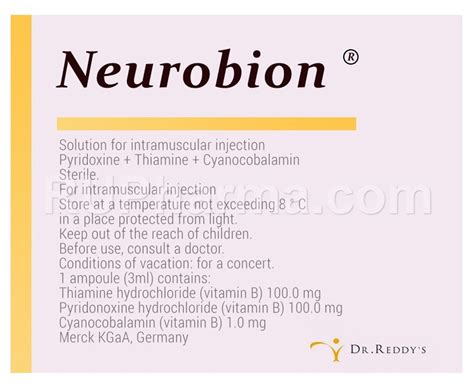 Buy Neurobion® Vitamins B1 B6 B12 3 Ampoules Or 20 Tabs