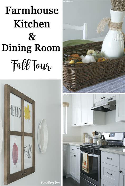 Simple Fall Farmhouse Kitchen And Dining Room Tour Create Pray Love