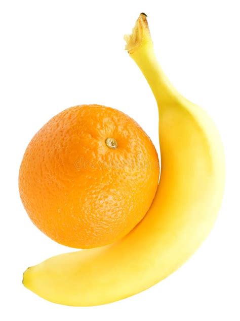 Banana And Orange Royalty Free Stock Image Image 20413076