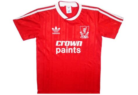 Adidas 1987 88 Liverpool Home Shirt Vintage Football Shirts