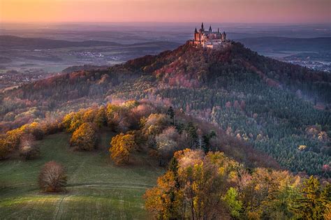 Hohenzollern Castle Germany Forest Germany Medieval Sunset Castle
