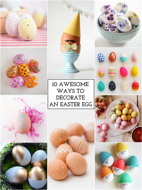 10 Ways To Decorate Easter Eggs The Crafted Life