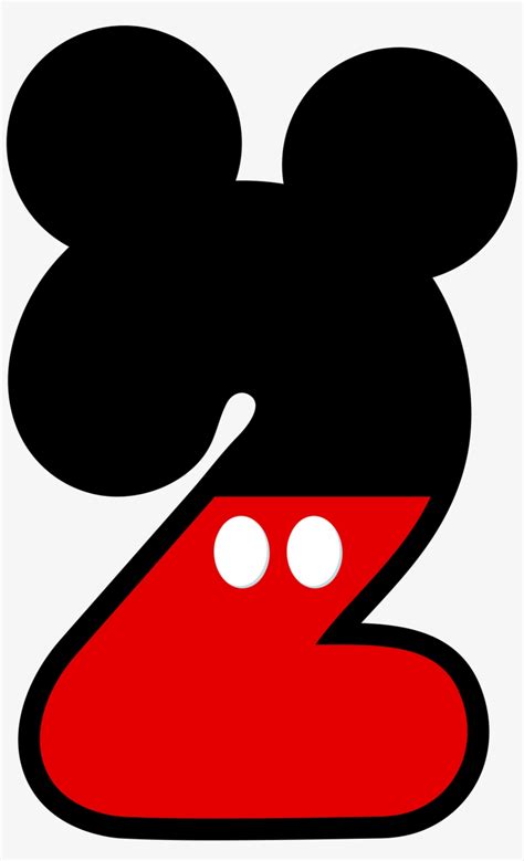 Mickey Mouse Number 1 Png Clip Art Black And White 1 Ano Mickey E7f
