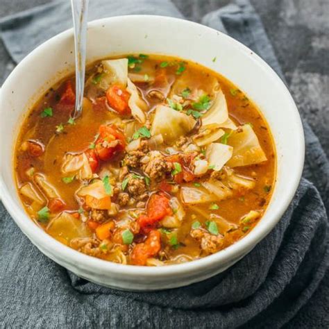 This Unstuffed Cabbage Roll Soup With Meat Is An Easy Simple Way To Enjoy This Hearty A