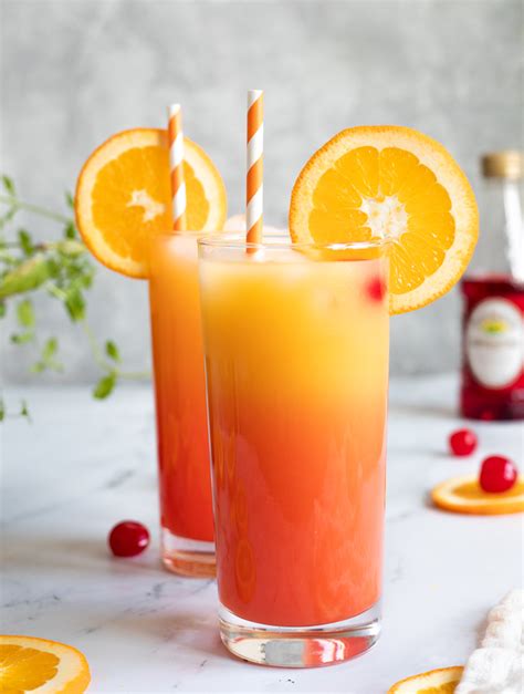 Tequila Sunrise Mocktail Drink Recipe Whisk It Real Gud • Rose Clearfield