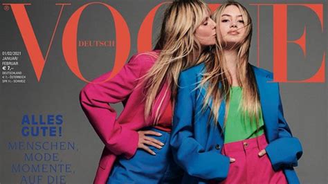 Heidi Klum And 16 Year Old Lookalike Daughter Leni Pose On Cover Of