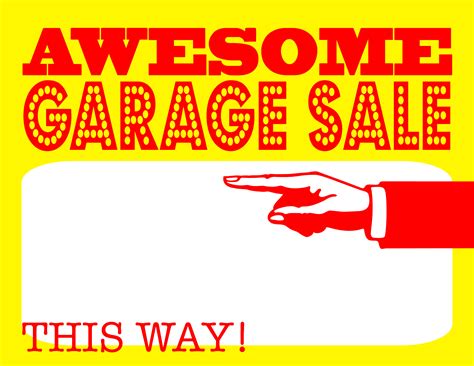 Free Garage Sale Printables Were Unique Because When You Post Here