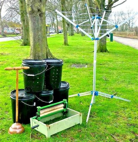 Eco Man Powered Off Grid Clothes Washing Machine System Posser Mangle