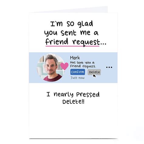 buy photo blue kiwi card a friend request for gbp 2 29 card factory uk