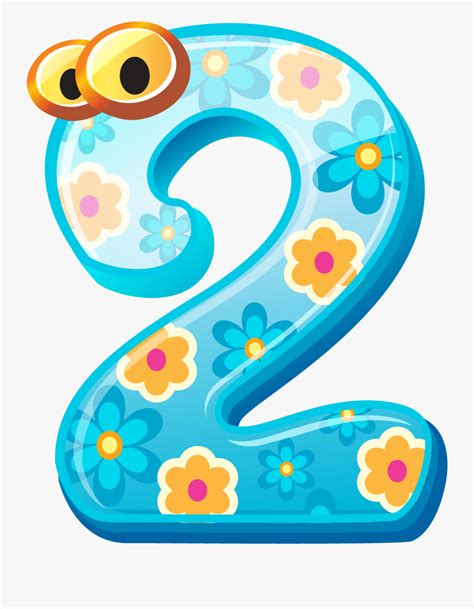 Numbers Cute Number 2 Clipart Free Transparent Clipart Clipartkey