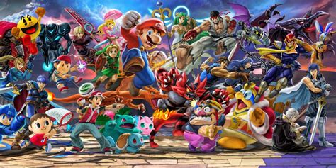 Fan Recreates Super Smash Bros Ultimate Mural In 3d Game Rant