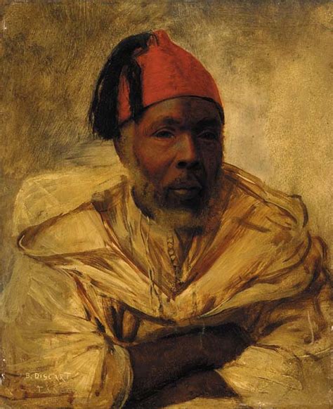 Jean Baptiste Discart French 19th Century A Berber In A Fez