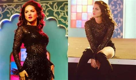 Sunny Leone Sets Temperature Soaring In Sheer Little Black Dress Looks Smoking Hot