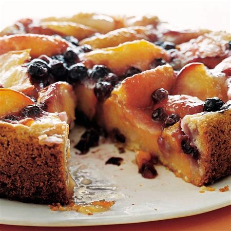 Peach Blueberry Cake Recipe