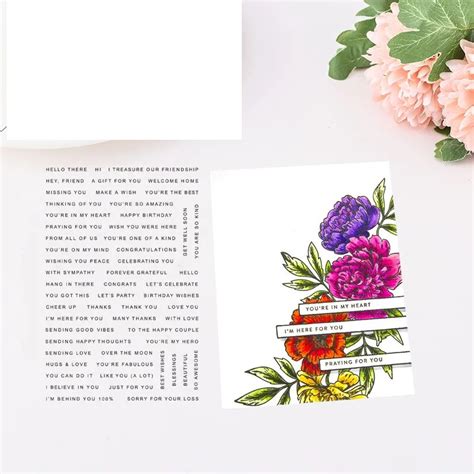Tiny Words Product Stamps Diy Scrapbooking Card Stencil Paper Craft