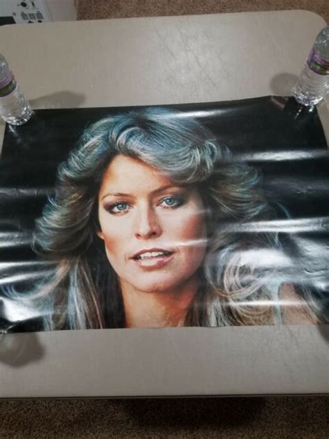 Farrah Fawcett Vintage Poster Original Rare Two Sided A Must See Ebay